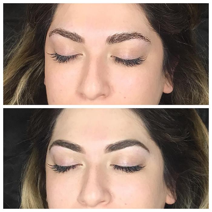 Semi-permanent Eyebrows - Before & After